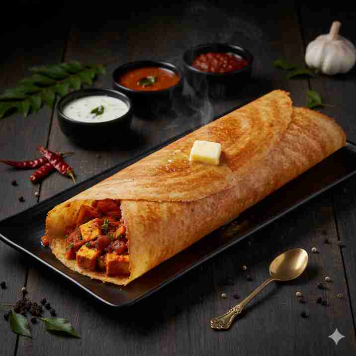 Rava Butter Paneer Dosa